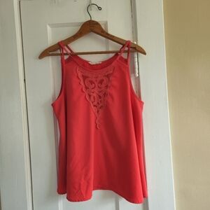Flowy Tank with Lace Insert.